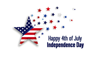 Celebrate Independence Day: A Festive American Starburst Graphic