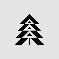 Fototapeta premium christmas tree made of paper