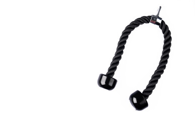 Fitness equipment, rope used to develop triceps
