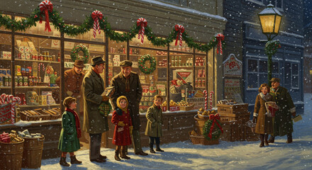 Naklejka premium Christmas card