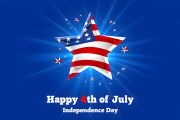 Celebrate Independence Day: A Star-Spangled 4th of July Design