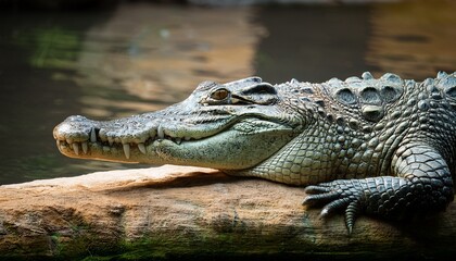 Obraz premium crocodile in the zoo