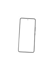 Mobile phone isolated on white background with free space for text. Mockup for designers