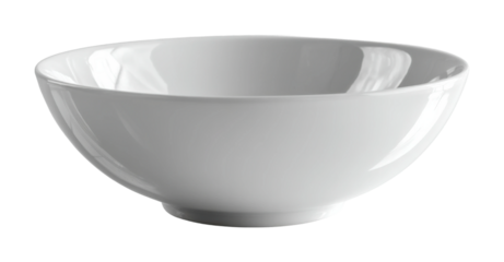 Elegant white serving bowl kitchen tableware minimalist view stylish dining arrangement isolated on transparent background