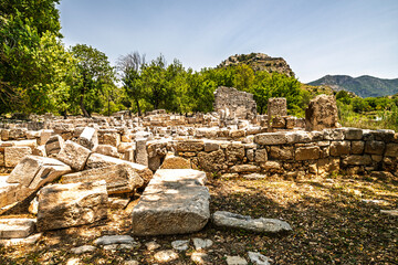 Kaunos is an ancient city located in the Caria region of Ancient Anatolia. It is located within the borders of Candır Neighborhood of Koycegiz district of Mugla.