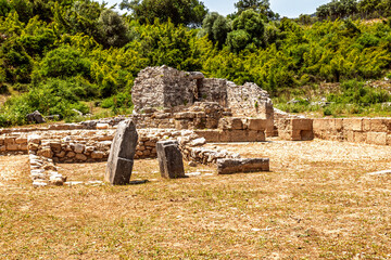 Kaunos is an ancient city located in the Caria region of Ancient Anatolia. It is located within the borders of Candır Neighborhood of Koycegiz district of Mugla.