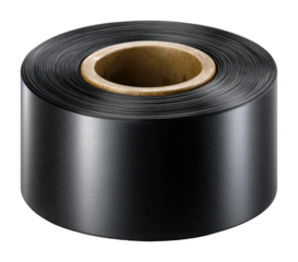Applying black tape for quick fixes home workshop product focus view isolated on transparent background