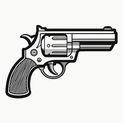 gun isolated on white