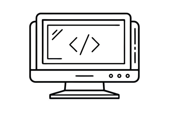 Computer screen displaying code programming software development