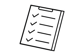 Checklist clipboard icon task management organization planning to do list