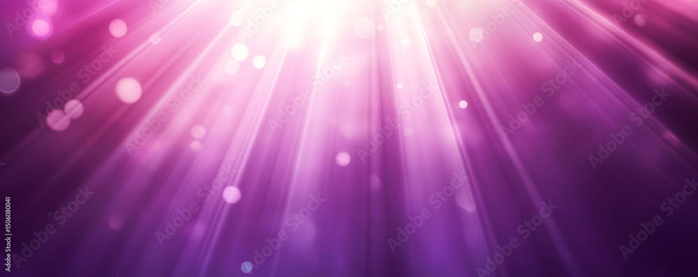 Poster abstract purple blurred background with a gradient light rays and shadows.
