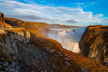 Majestic Gullfoss Waterfall in Iceland
