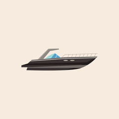 Boat icon flat vector design