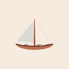 Boat icon flat vector design