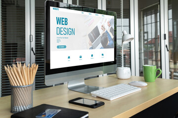 Website design software provide modish template for online retail business and e-commerce
