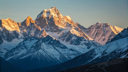 Fototapeta premium sunset in the mountains
