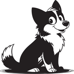 vector illustration of dog
