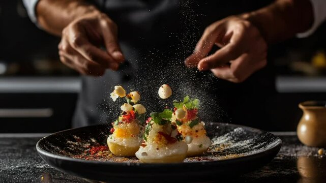 Flavorful Pani Puri with Fresh Herbs