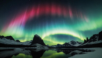 Phantom auroras shimmering around invisible moons, veils of forgotten color bending around silence