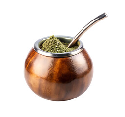 Brazilian Chimarr&atilde;o Tea In Gourd Isolated On Transparent Background