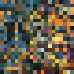Colorful abstract mosaic background. Pixel effect. Camo and camouflage.