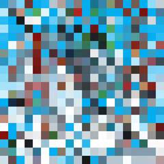 Colorful abstract mosaic background. Pixel effect. Camo and camouflage.