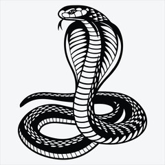 Anaconda line art White background illustration Generative Ai