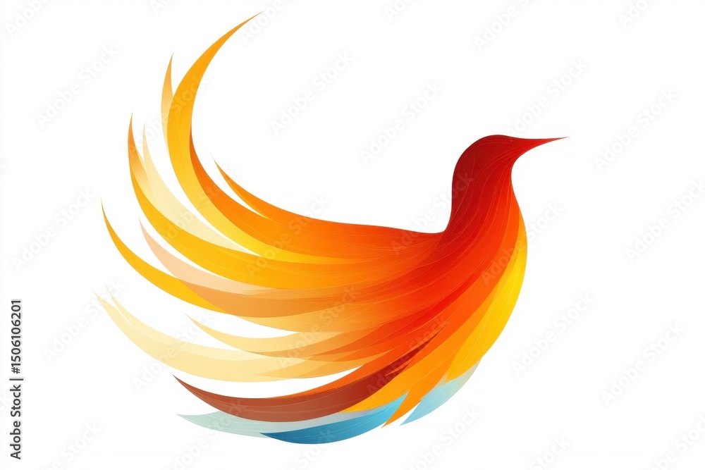 Fototapete dynamic swirl design featuring vibrant colors and smooth gradients, suitable for modern digital back