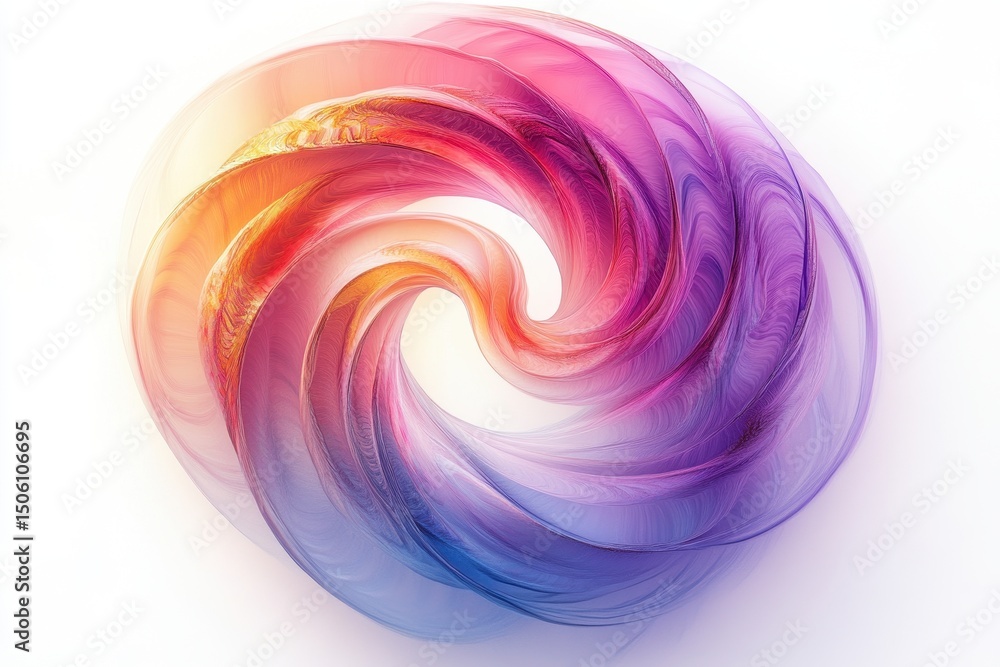 Fototapete Abstract swirls of red and white creating a dynamic spiral pattern showcasing energy in motion and creative design