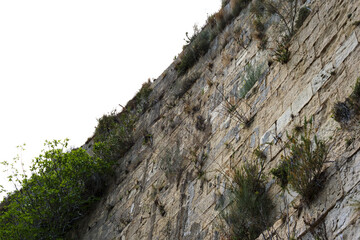View of the Presa de Tibi, one of the oldest functioning dams in Europe, built in the 16th century on the Monnegre River in Alicante province.