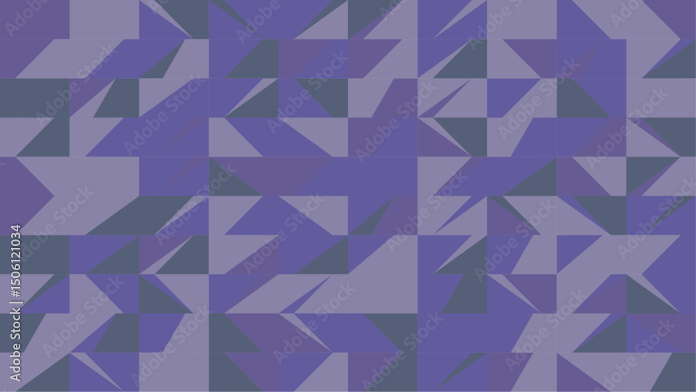 Poster abstract triangle geometry blue background. artistic background with little triangles