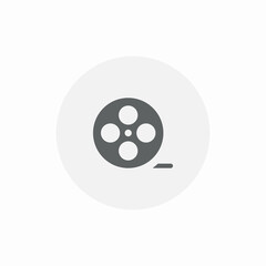 camera film roll icon sign vector