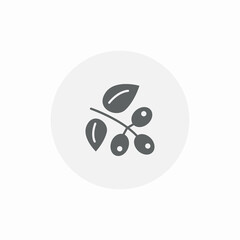 coffee tree icon sign vector