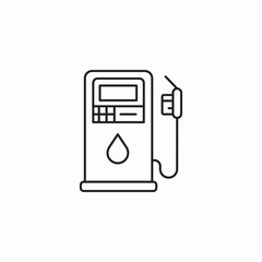 gas station icon sign vector