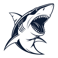 Fototapeta premium Ferocious Shark Illustration