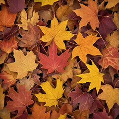 AI Generated Autumn Leaves