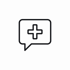 Fototapeta premium medical message icon sign vector