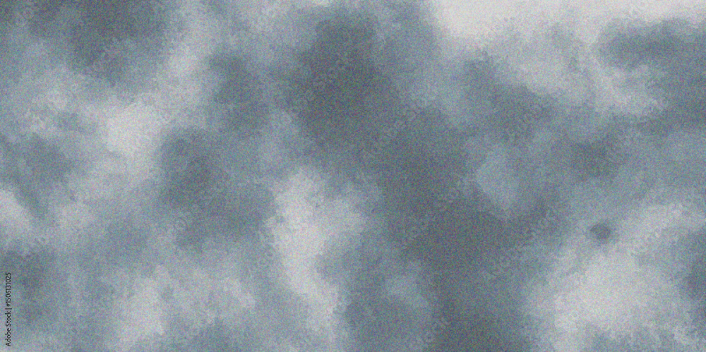 Poster brush strokes create a cloudy sky view, offering an atmospheric and textured composition.