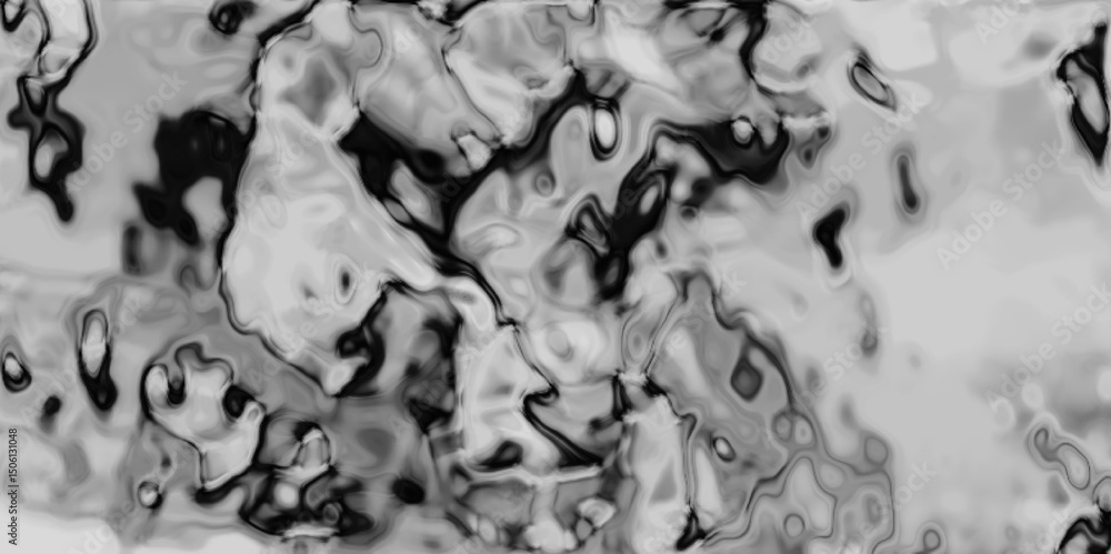 Poster grayscale fluid shapes with varying dark and light tones, creating a textured and visually engaging 