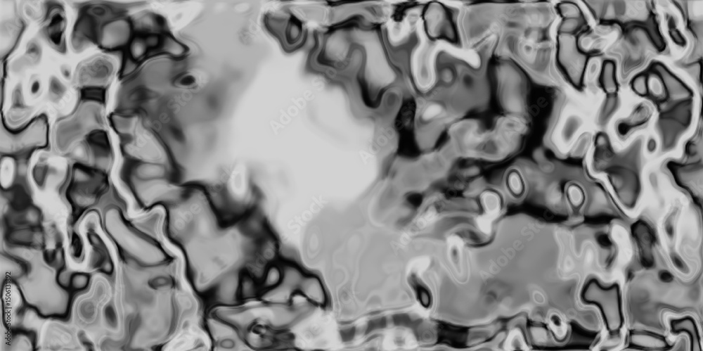 Poster abstract gray scale pattern with fluid shapes and organic forms creating a textured background.