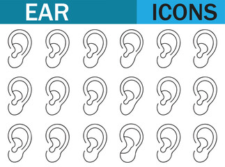 Hand-drawn Ears - Various Ear Shape Illustrations and Designs