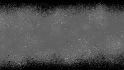 Grunge Grey Background with Black Dusty Border and Matte Alpha Mask Texture