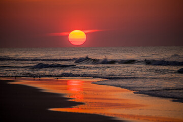 sunrise on topsail island