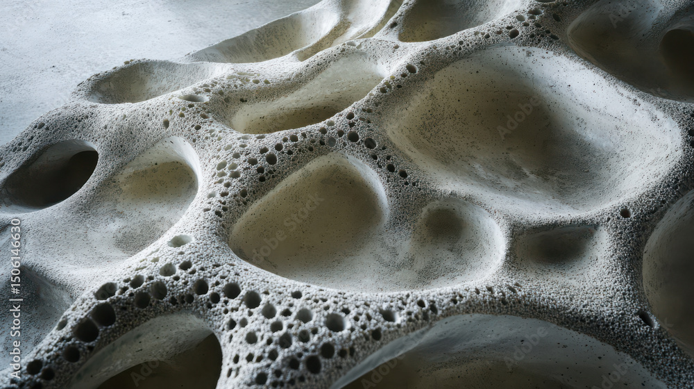 Poster abstract stone surface: a captivating, close-up shot reveals the intricate textures of weathered sto