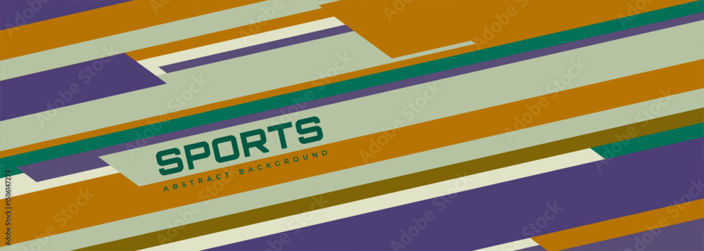 Aufkleber abstract modern sports banner background design with retro colored geometric diagonal lines. vector 