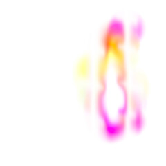 glowing light leak on transparent background