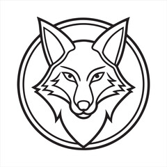 red fox vector art illustration