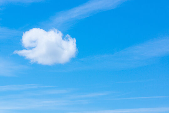 blue sky with cloud.