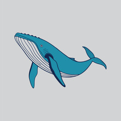 Blue Whale Illustration A Stunning Ocean Art Piece
