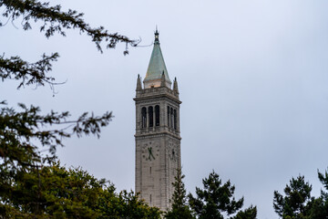 Sather Tower, also known as the Campanile, at the University of California, Berkeley.